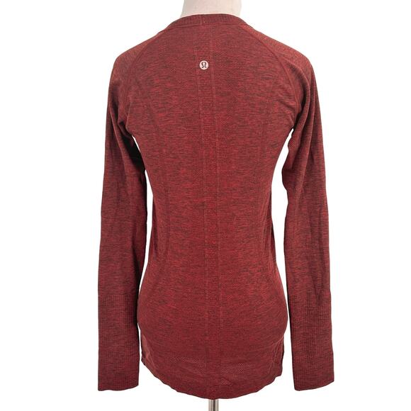 Lululemon Maroon Long Sleeve Swiftly Tech Shirt Size 6 - Picture 6 of 12